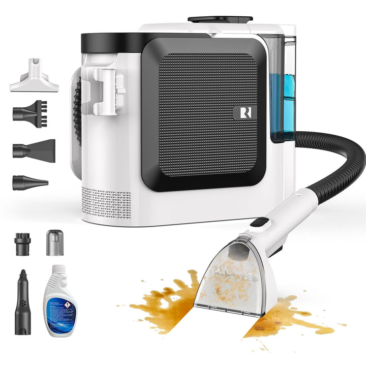F1 Teppichreiniger &amp; Staubsauger für Stoffsofas, Reiniger für Teppiche und Teppichmöbel mit Saugfunk