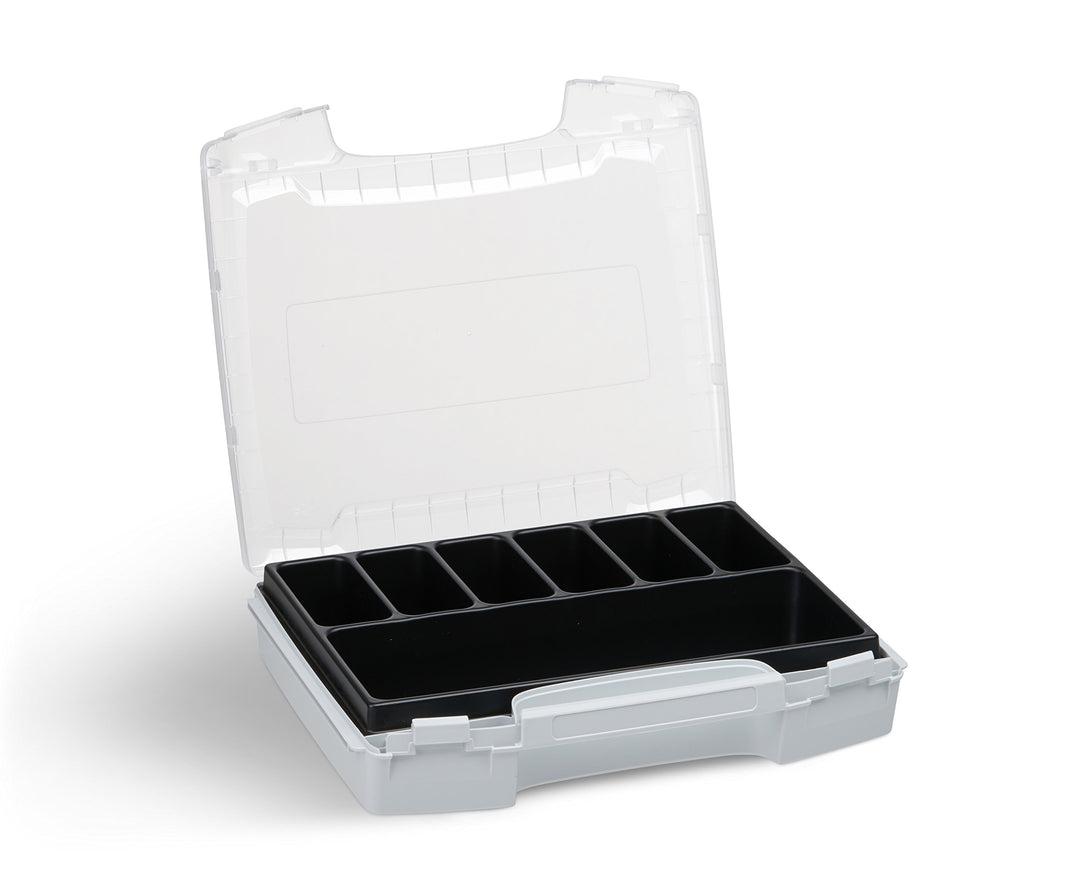 L-BOXX Sortimo i-BOXX 72 grau bestückt mit Einlage 7-fach TZT 7-fach Grau, TZT 7-fach Grau