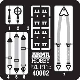 Arma Hobby Assembly model kit made from plastic PZL P.11c Model Set (40002) in scale 1/48