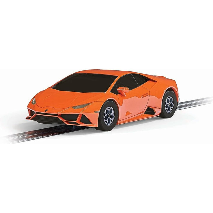 Micro Scalextric Lamborghini Huracan Evo Slotcar, orange