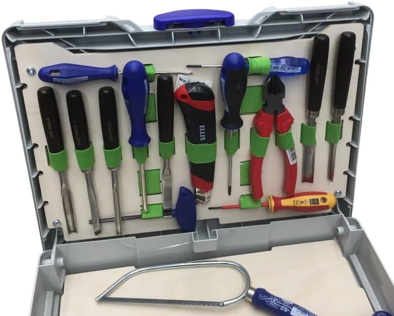 Deckel Einsatz für Werkzeugkoffer passend für Festool Systainer SYS³ 3 M aus Holz, idealer Organizer