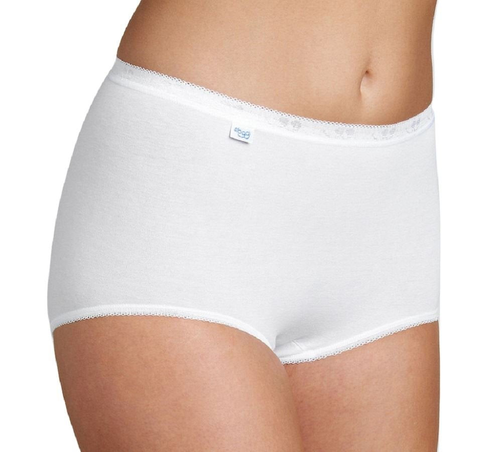 Sloggi Damen Unterhose Basic+ Maxi / 3-Pack L Weiss, L Weiss