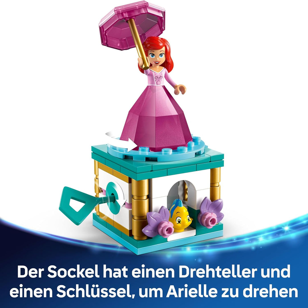LEGO ǀ Disney Princess Arielle - Spielzeug mit Minifigur - Fabius Figur sowie Zubehör wie Diamant &amp;