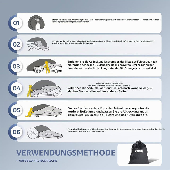 Autoabdeckung SUV Passend für Hyundai Tucson（2013-2026） 10 Schichten Vollgarage Auto Abdeckplane 100