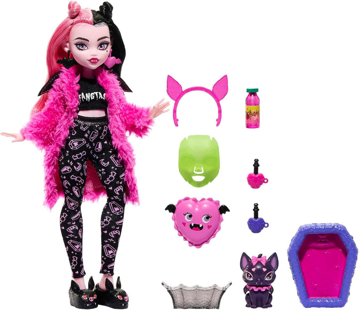 MONSTER HIGH Puppen- und Übernachtungszubehör, Draculaura Puppenhaustier Bat Count Fabulous, Creepov