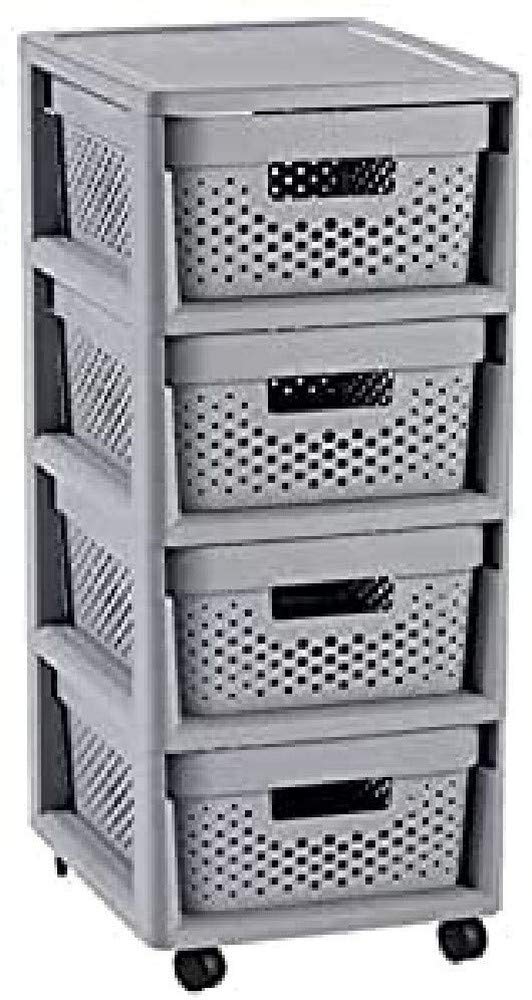 Curver Regal INFINITY mit 4 Schubladen