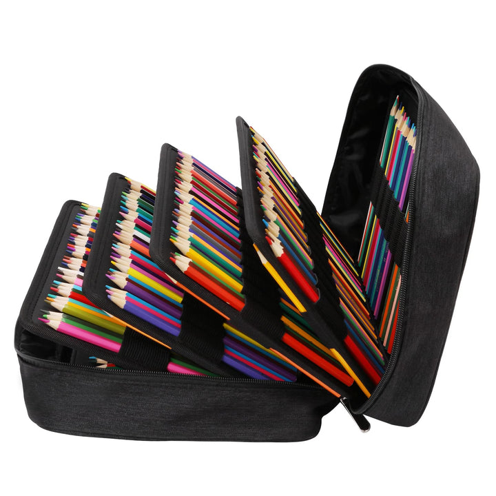 Federmäppchen Super Grosse, Pencil Case Schreibwaren-Stifttasche Federtaschen mit 100 Slots Organize