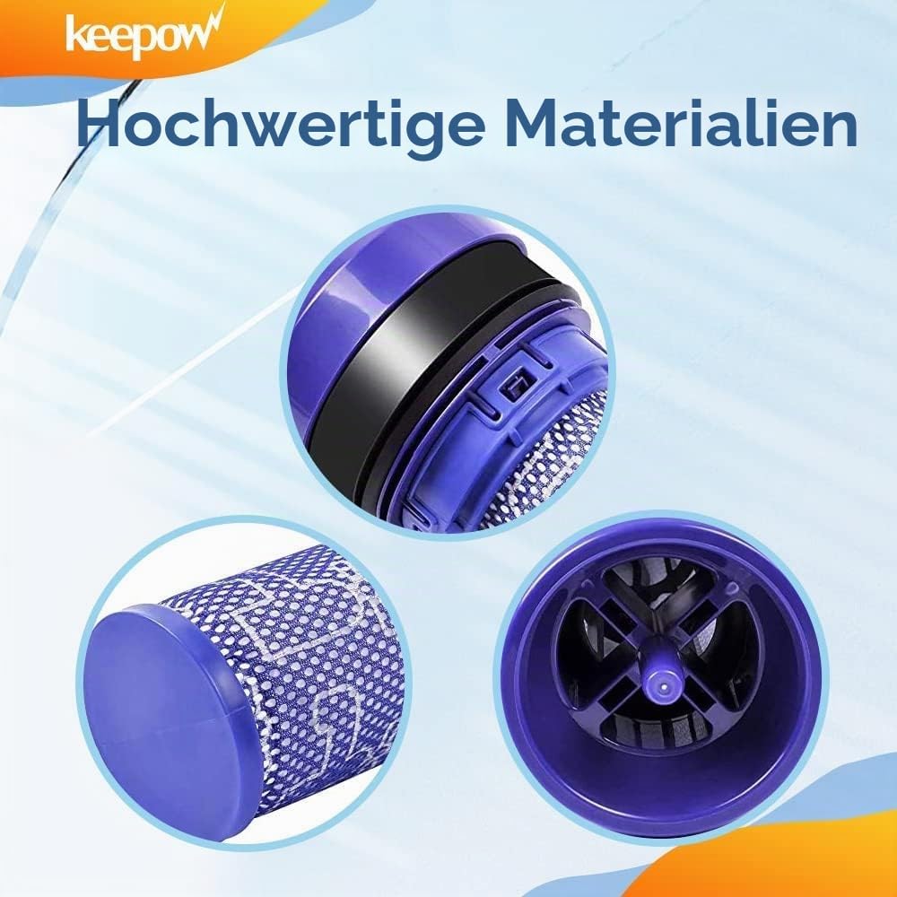 KEEPOW 2 Stück Dyson Filter DC37 DC33C DC39 DC28C DC53 Pre-Filter Vormotorfilter Staubsauger