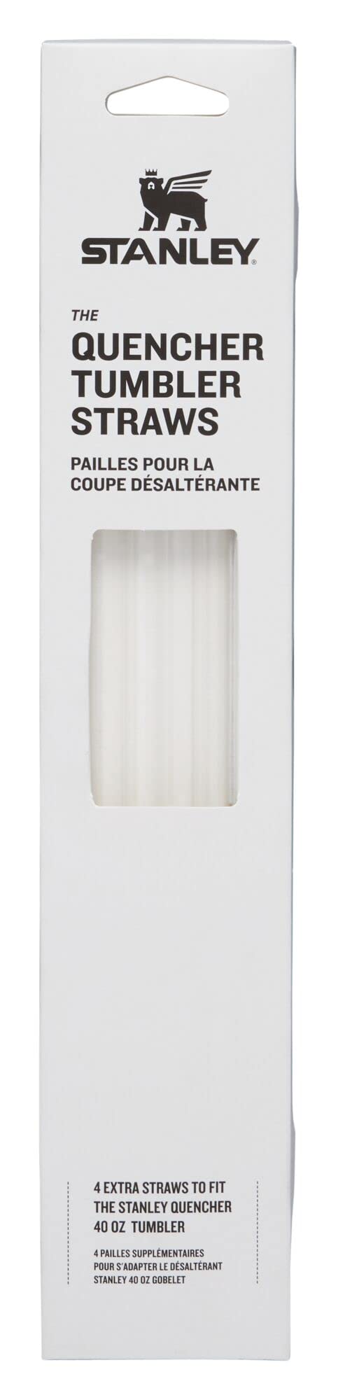 Stanley Wiederverwendbare Quencher-Trinkhalme – 4 Stück BPA-freie, wiederverwendbare Trinkhalme für