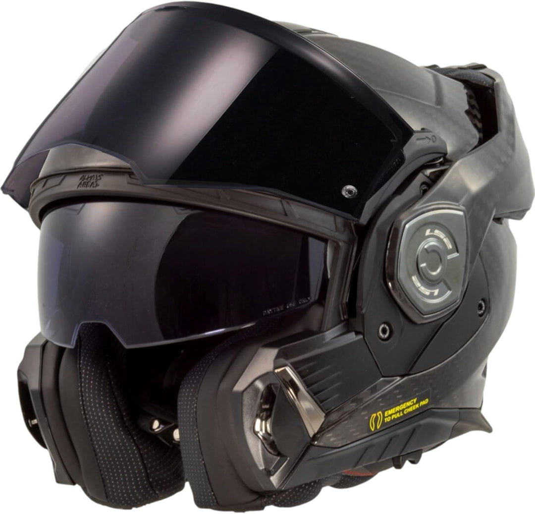 LS2 Klapphelm FF901 Advant X Carbon Solid ECE2206 Modularhelm Motorradhelm 3XL, 3XL