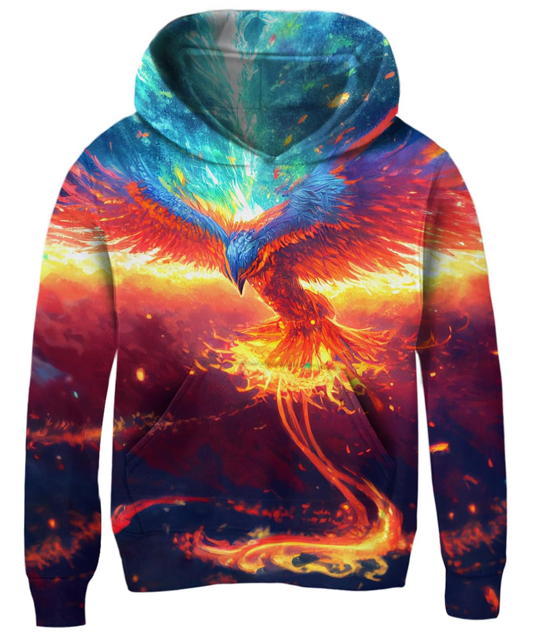 Fanient Pullover Jungen Mädchen 3D Print Fleece Hoodie Kinder Hooded Sweatshirt with Kangaroo Pocket