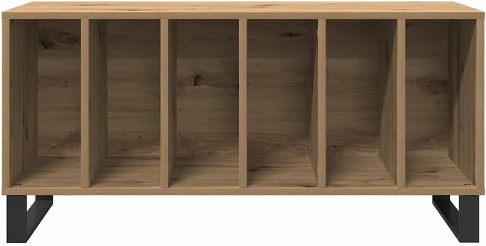 Schallplattenschrank Artisan-Eiche 100 x 38 x 48 cm, Artisan-eiche 1