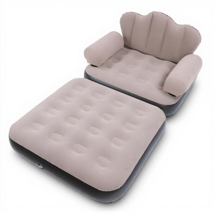 Jectse Aufblasbares Schlafsofa, Aufblasbare Couch-Matratze mit Verdicktem Beflocktem PVC, Tragbare F