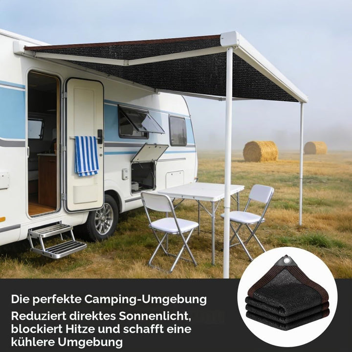 Schattierungsnetz, Schattiernetz mit Ösen, 90% Beschattung UV-Beständiges, Dick Schattiernetz Sonnen