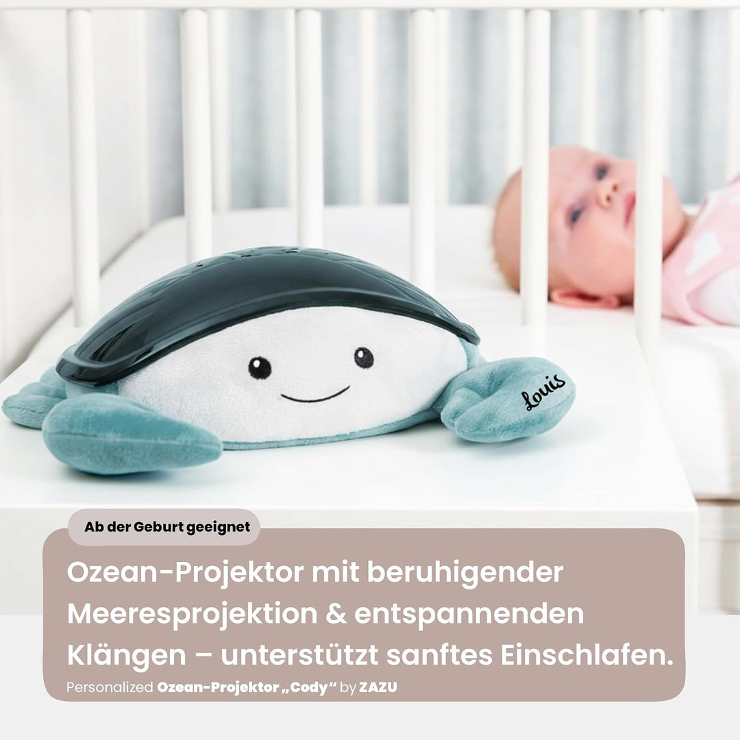 Personalisierbarer Sternenlicht Projektor Cody – mit beruhigender Meeresprojektion &amp; entspannenden O