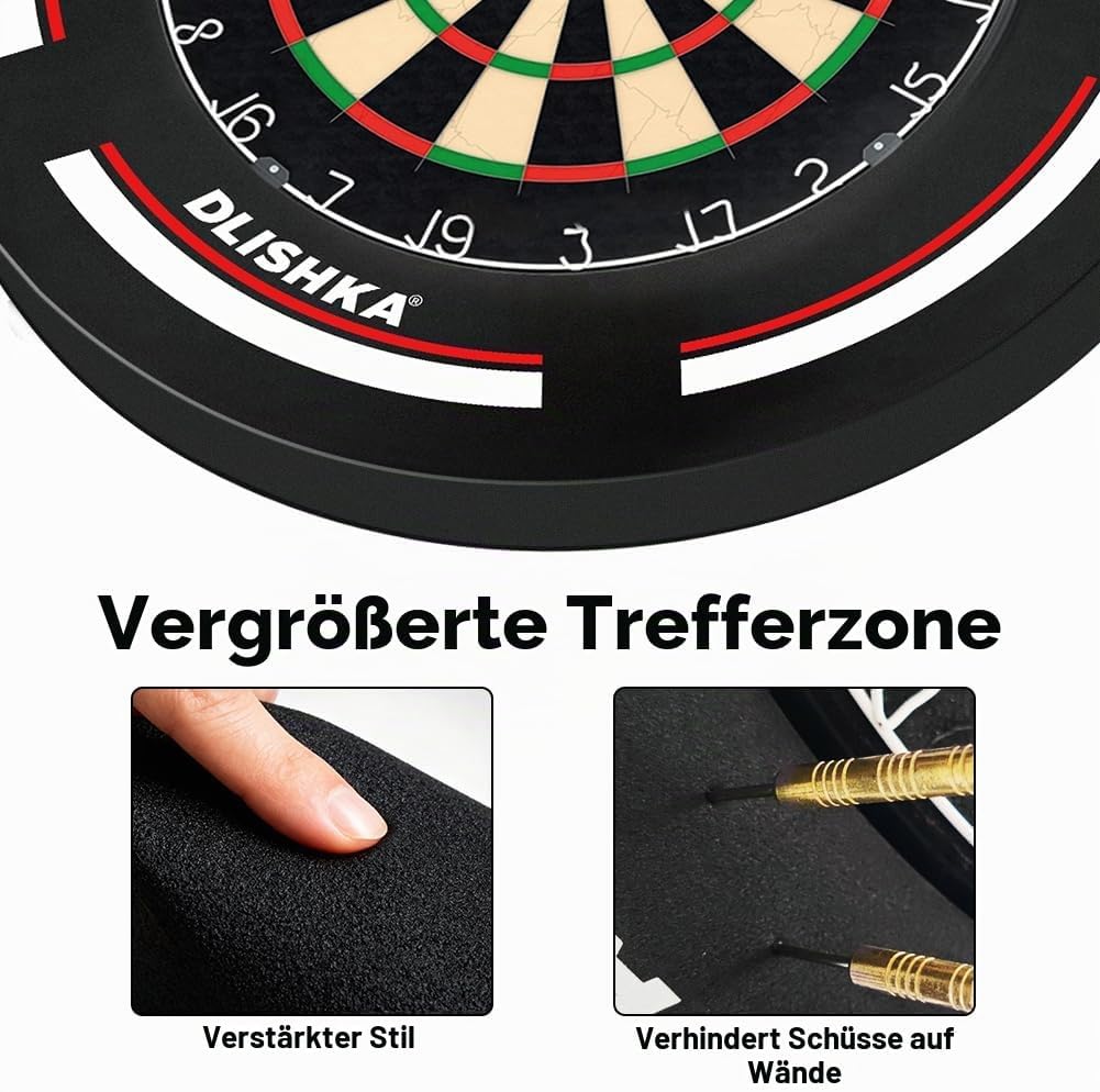Dartscheibe Dart ZubehöR-Dart Surround Eva,Dartscheibe Schutzring FüR Verpasste WüRfe,Einfache Monta
