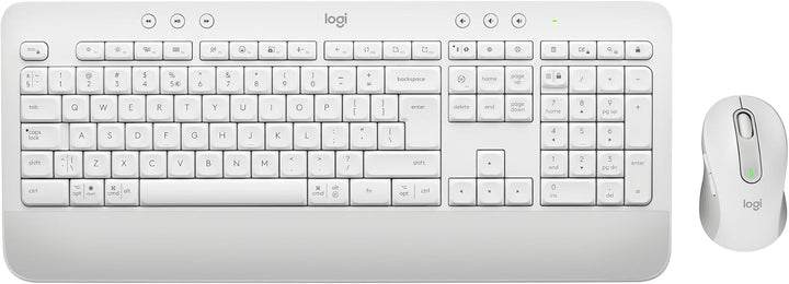 Logitech 920-011038 Tastiera Mouse Incluso Ufficio Bluetooth Qwerty Nordic Bianco (logitech Signatur