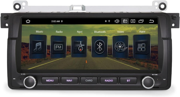 ERISIN 8-Kern 4GB+64GB 8,8 Zoll Android 16 Autoradio Bluetooth GPS Navigation für BMW 3er E46 318 32