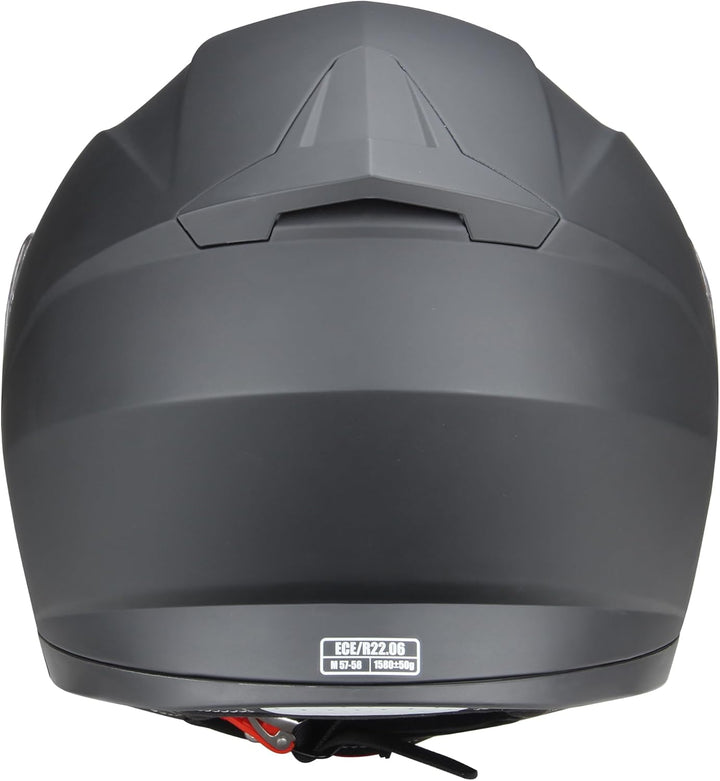 Klapphelm Integralhelm Motorradhelm CMX Vader matt schwarz mit Ersatzvisier