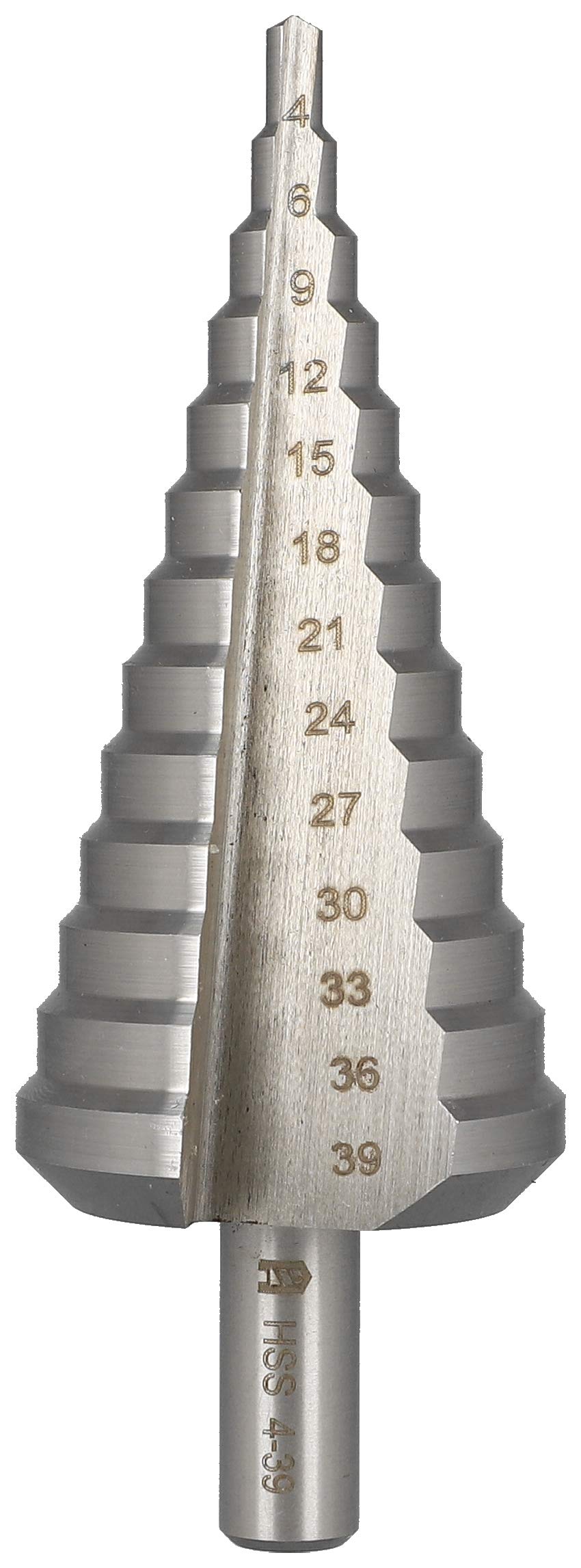Heller Tools 925 HSS Stufenbohrer, Ø 4-39 x 107 mm, stufenbohrer metall, kegelbohrer, hex schaft, 10