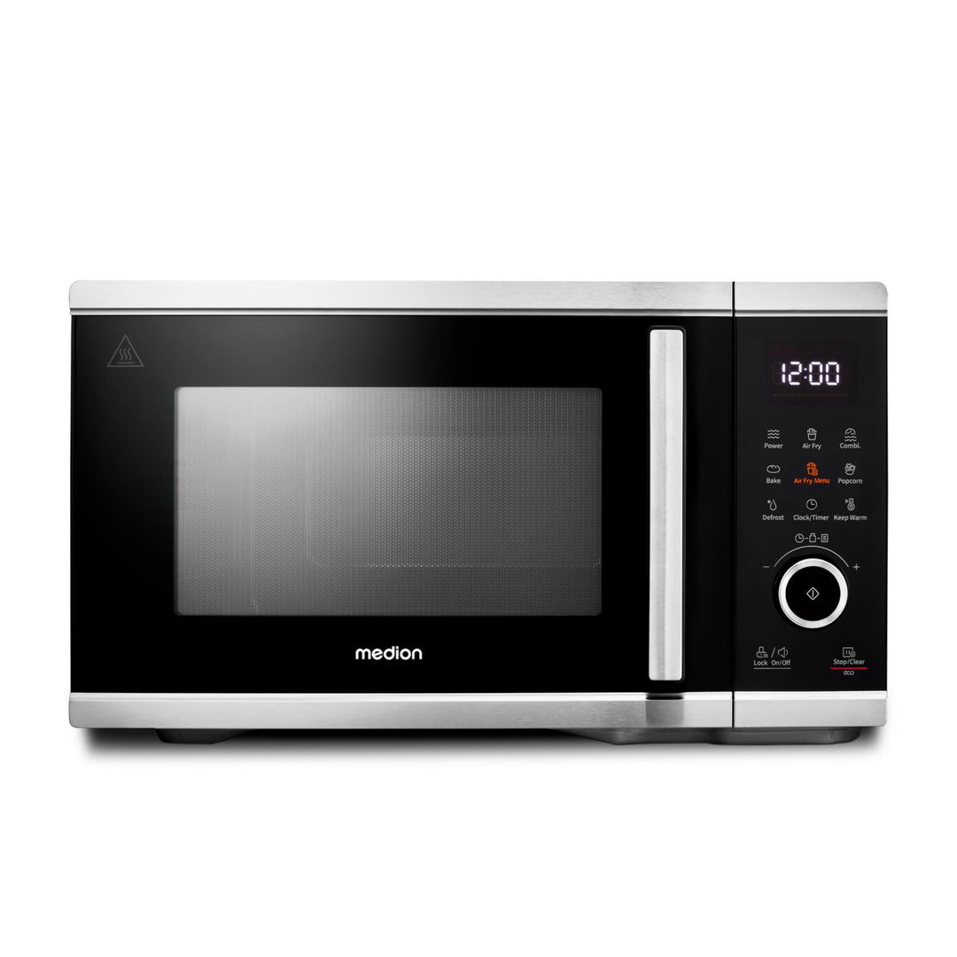 MEDION Mikrowelle mit Heissluftfritteusenfunktion (25 Liter, 1.500 Watt Heissluft, 900 Watt Mikrowel