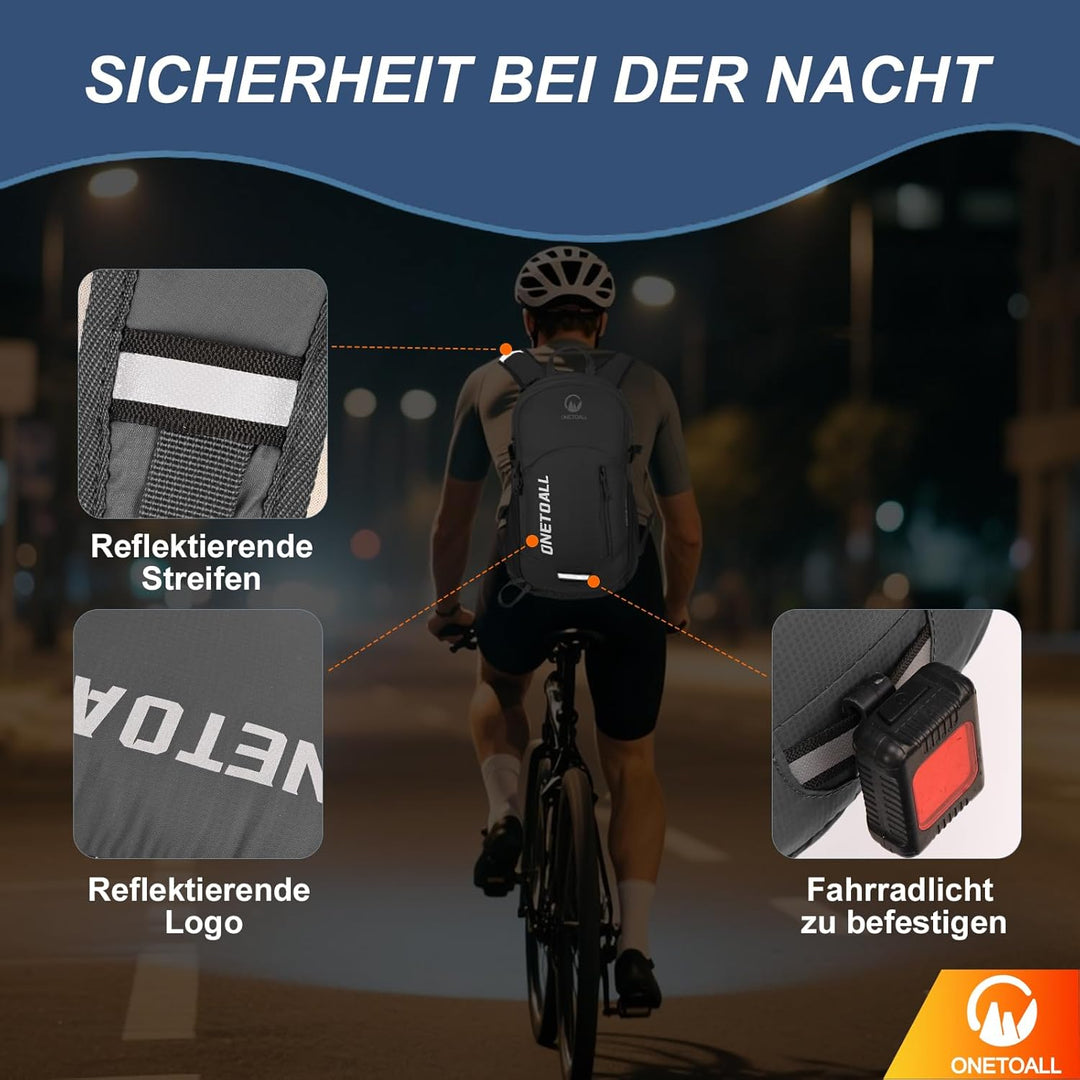 Wanderrucksack Damen, Diebstahlsicherer Tagesrucksack Damen, Wasserdichter Fahrrad Rucksack mit Rück