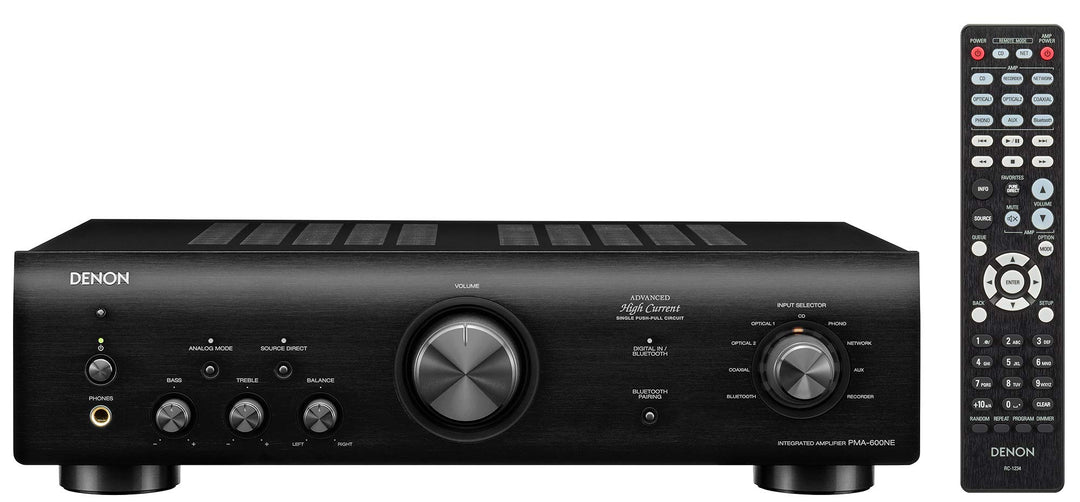 Denon PMA600NE HiFi-Verstärker, Endstufe mit Bluetooth, Phono-Equalizer, 1x Koaxial- &amp; 2x Optischer