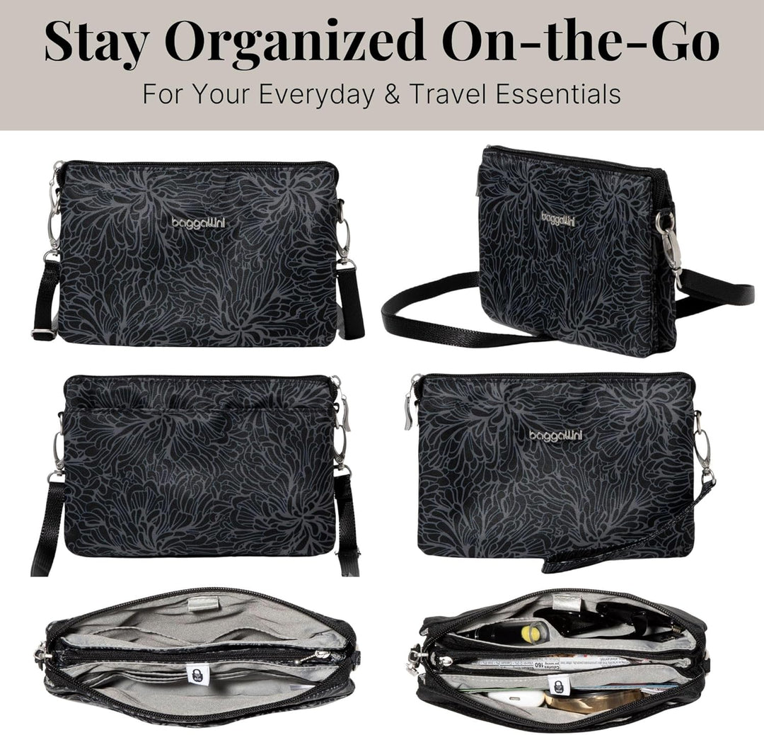 Baggallini Damen The Only Mini Bag Einheitsgrösse Midnight Blossom, Einheitsgrösse Midnight Blossom