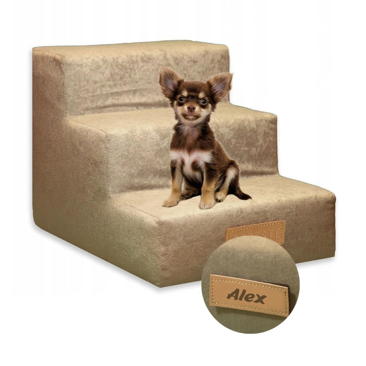 Sofatreppe für Hunde und Katzen – Hundetreppe für Bett &amp; Sofa – 3- oder 4-stufig, rutschfest &amp; wasch