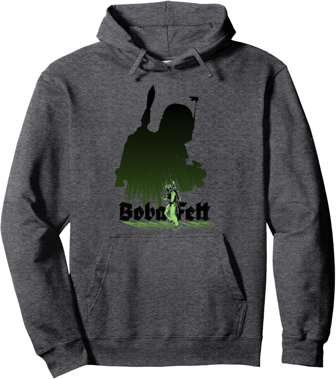 Star Wars Boba Fett Giant Shadow Name Poster Pullover Hoodie