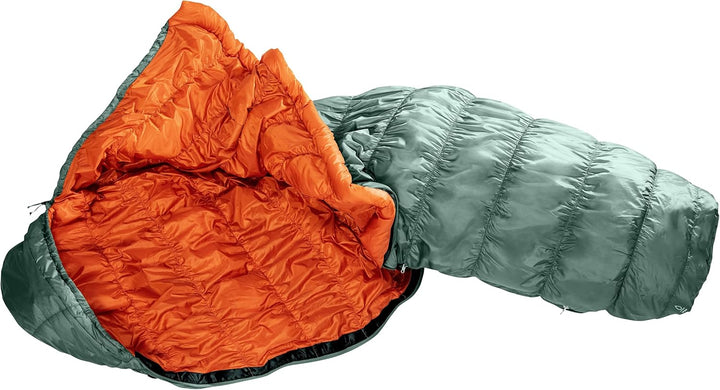 deuter Exosphere +4° EL - Extra Long Kunstfaserschlafsack sage-paprika Right Zip, sage-paprika Right