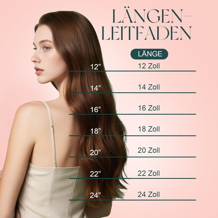 Easyouth Echthaar Tape on Extensions Glue in Haar Extensions Echthaar Farbe Dunkelstes Braun Aschbra