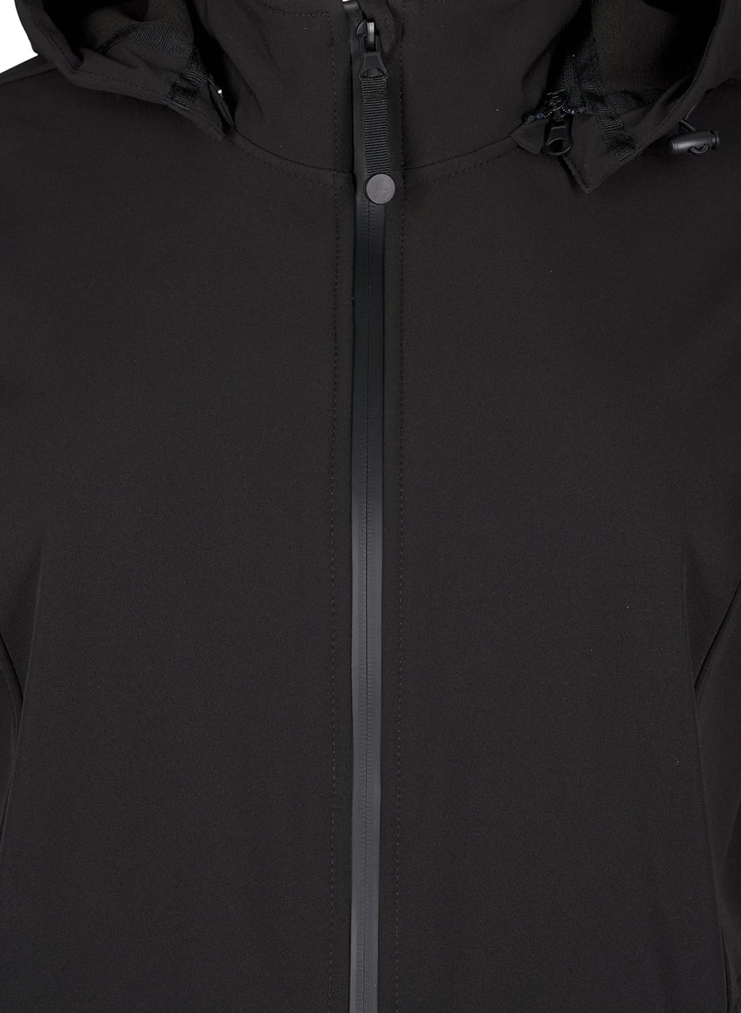 Zizzi Damen Grosse Grössen Jacke Softshell Kapuze Gr 54-56 Schwarz, 54-56 Schwarz