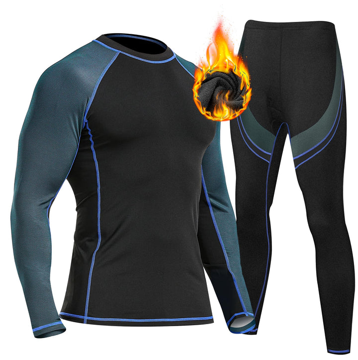 UNIQUEBELLA Thermo Unterwäsche Set, Funktionswäsche Herren Skiunterwäsche Winter Suit Ski Thermo-Unt