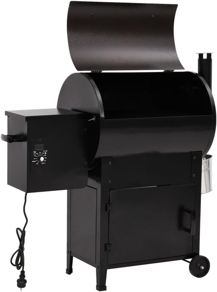 Festnight Pelletgrill mit Schornstein 6-in-1 Verwendung Multifunktionalen Pelletgrill, Pellet-Räuche