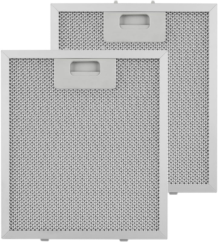Klarstein Aluminium-Fettfilter - Austauschfilter, Ersatzfilter, 2 x Filter, Klickverschluss, 23 x 26
