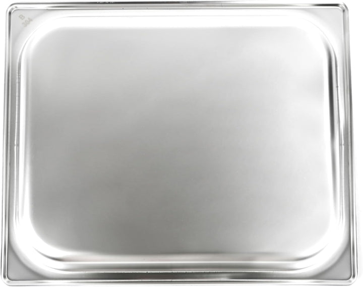 METRO Professional Grillpfanne aus Edelstahl, Gastronorm GN 1/2, 31 × 21 × 4.5 cm, Spülmaschinengeei