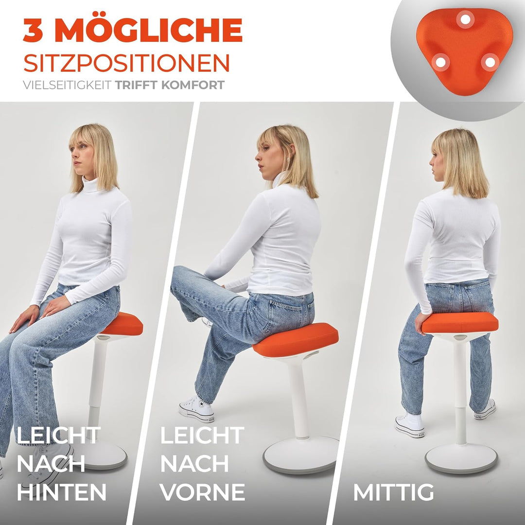 SMART-Sitzen: Bürohocker | Hocker | Sitzhocker ergonomisch für Arbeit &amp; Freizeit | Ergonomischer Hoc