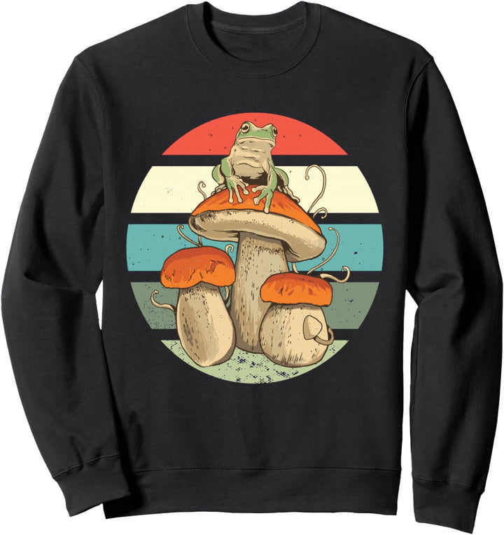 Laubfrosch auf einem Pilz Sweatshirt