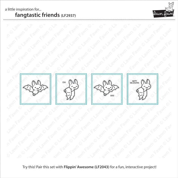 Lawn Fawn, Clear Stamp, fangtastic Friends
