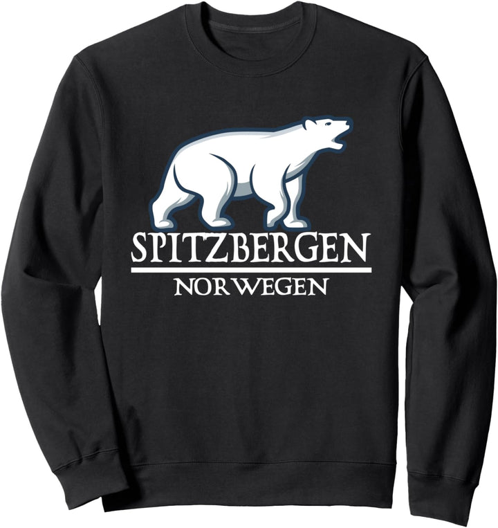 Spitzbergen Eisbär Norge Norway Skandinavien Norwegen Sweatshirt