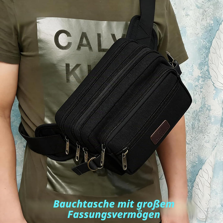Bauchtasche Grosse Kapazität für Herren Damen, SUNSEATON Gürteltasche,Multifunktionale Sport Hüfttas