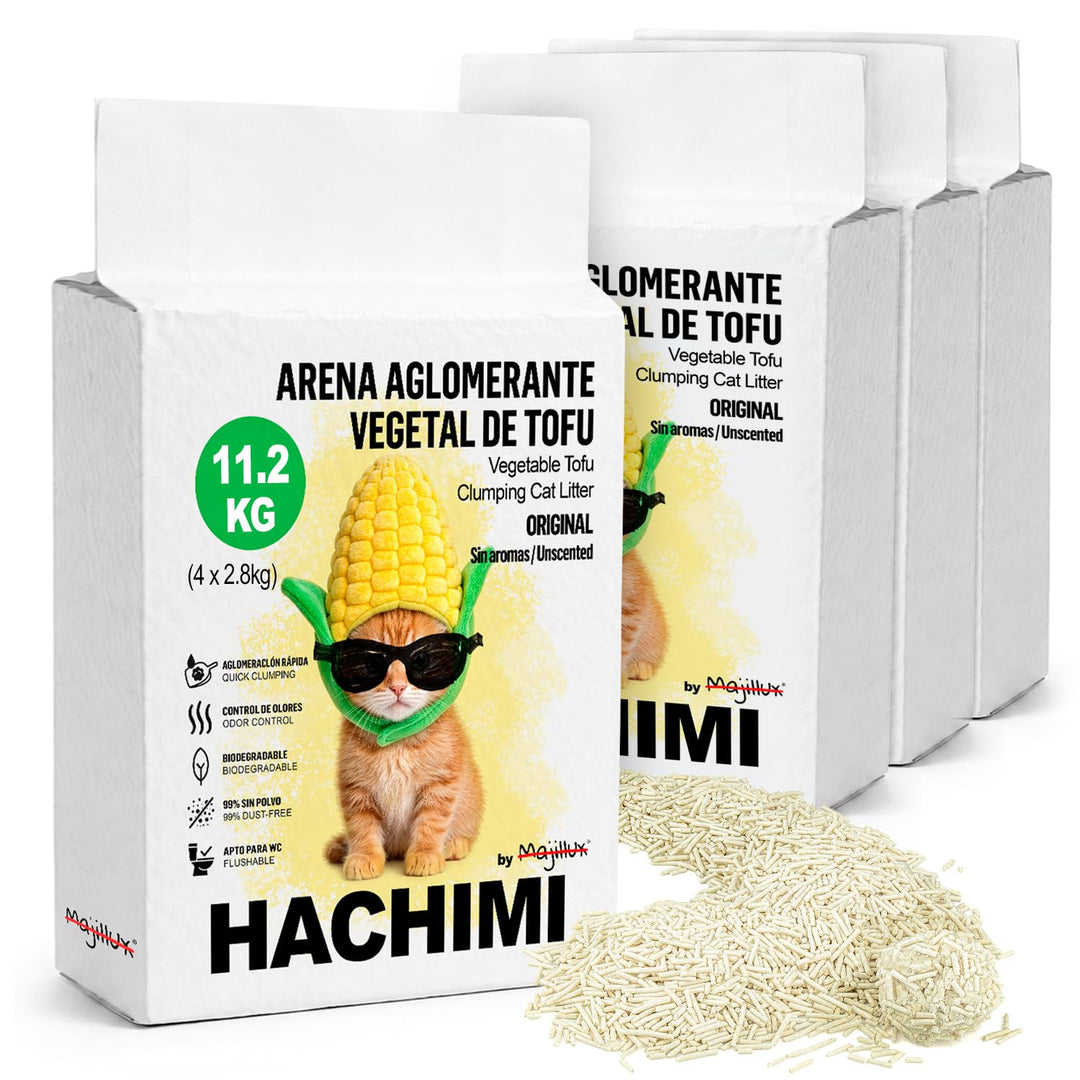 HACHIMI Tofu Katzenstreu, 4 Beutel