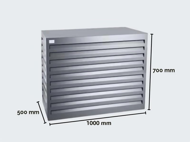 EVOLAR Evo-Cover Abdeckung/Verkleidung für Klimaanlage und Wärmepumpe für Aussengerät Garten Balkon