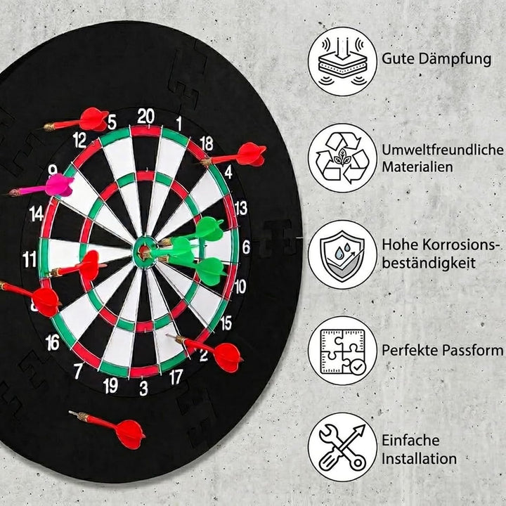 Dart Surround Schutzring für Dartscheibe Ø 45,5 cm, Eva Dartscheibe Umrandung &amp; Wandschutz, Dartboar