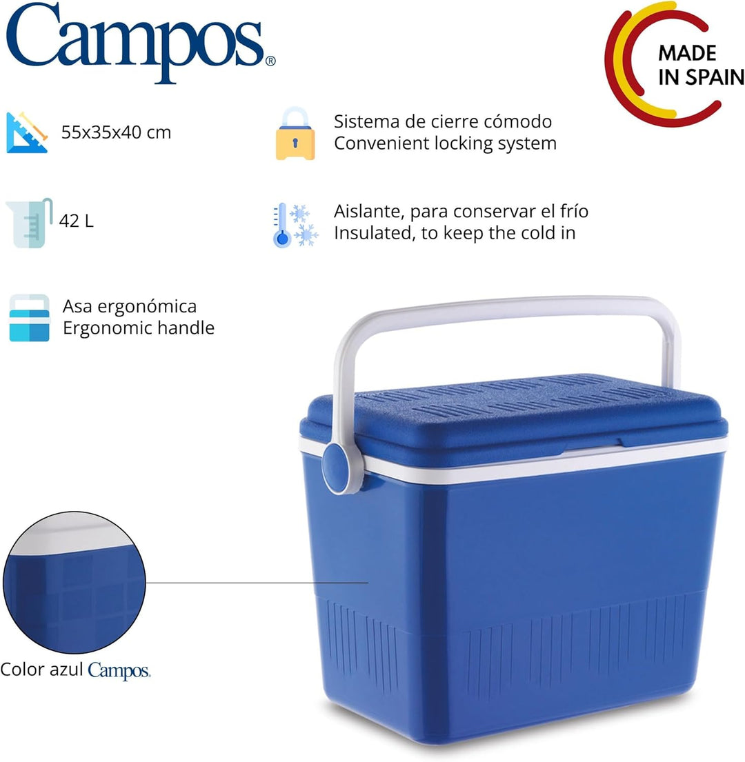 Campos 14400 Kühlbox für unterwegs, hermetischer Verschluss 42 l