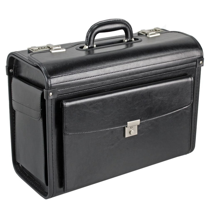 Pilotenkoffer Leder 45 cm