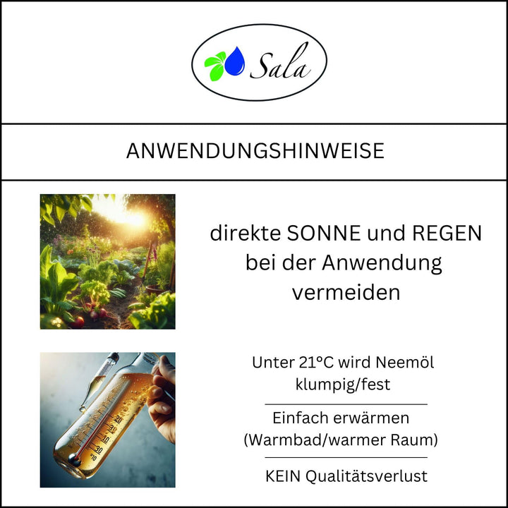 Sala BIO-Neemöl kaltgepresst mit Salamul (ersetzt Rimulgan) Emulgator 5 L Kanister 5 l (1er Pack), 5
