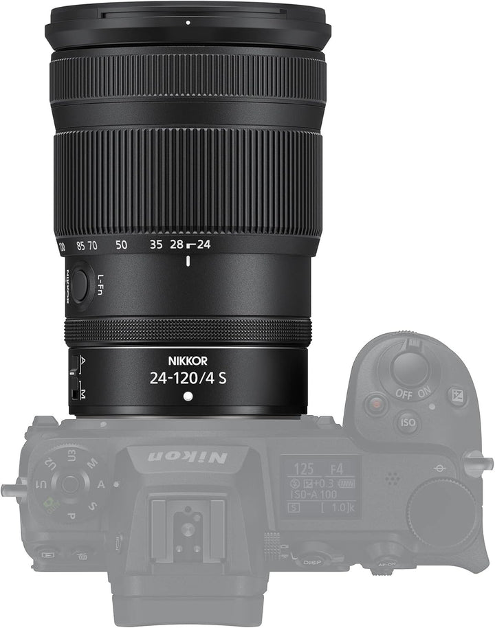 Nikon NIKKOR Z, 24–120 mm f/4 S, Premium-All-in-One-Zoomobjektiv mit konstanter Blende für spiegello