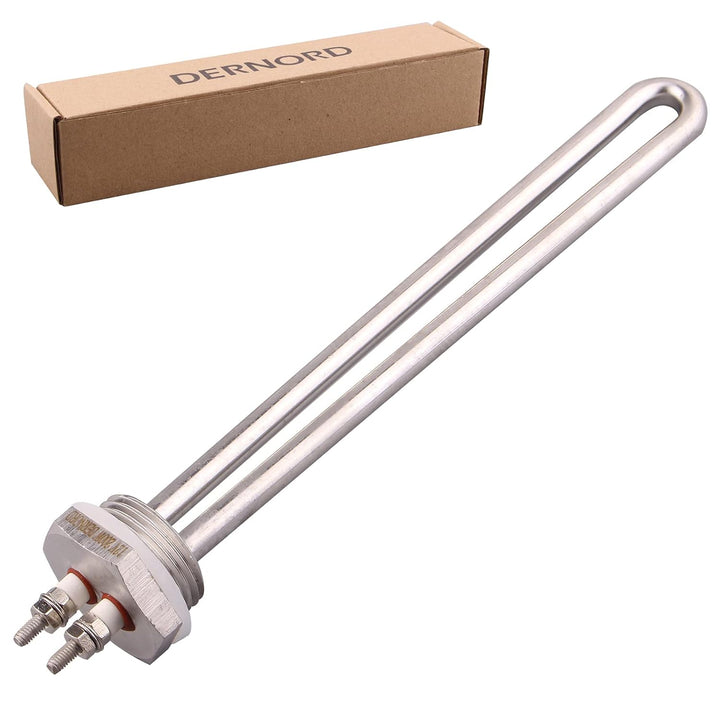 DERNORD 12V 200W BSP Tauch-Wasser-Heizelement DN25 Edelstahl Gewinde-Tauchwasser-Heizkörper U-Typ